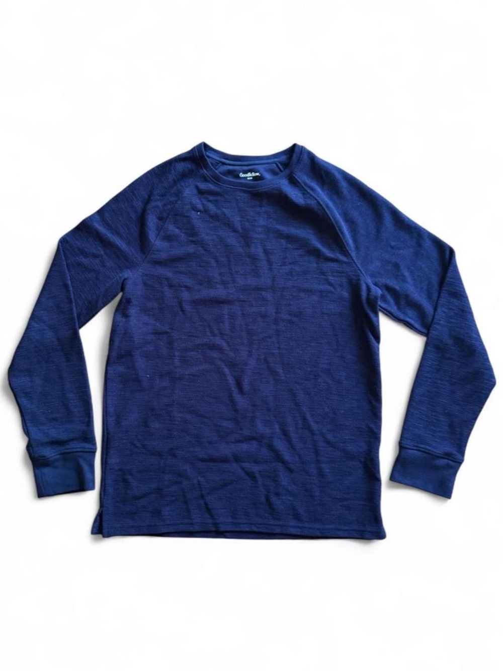 NWOT Goodfellow & Co Mens Long Sleeve Knit Crewneck Size M Navy Basics Casual